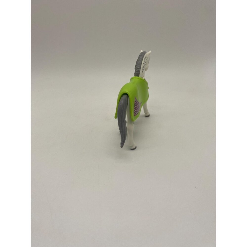 Vintage Playmobil White Speckled Horse with Blanket| Retro Toy Figurine - Picture 4 of 7